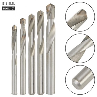 【DOLLDOLL】Drill Bits 5Pcs Set Cemented Carbide Drilling Round Shank Smooth Chip Removal