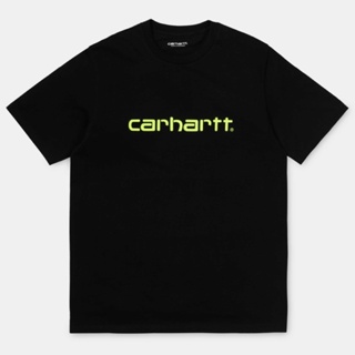 Carhartt Wip Script เสื้อยืดแขนสั้นผ้าฝ้าย 100 % สําหรับผู้ชาย