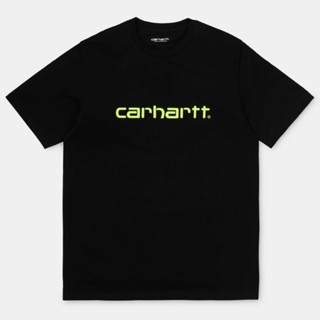 Carhartt Wip Script เสื้อยืดแขนสั้นผ้าฝ้าย 100 % สําหรับผู้ชาย