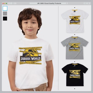 JW-1469 COOLPLANET เสื้อยืดเด็กคอกลม ลาย Jurassic ลิขสิทธิ์แท้