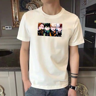 My Hero Academia Anime Print Short Sleeve Shoulder Designed T-shirt(Unisex)_04