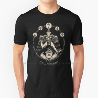 เสื้อยืดแฟชั่น พิมพ์ลาย Vegan Chef Baphomet: Hail Seitan! เสื้อยืด ผ้าฝ้ายแท้ 100% พิมพ์ลายเชฟ Baphomet Hail Seitan_01