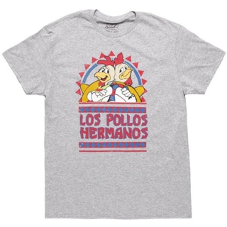 【hot tshirts】GILDAN เสื้อยืดแขนสั้น ผ้าฝ้าย พิมพ์ลาย Isaac Morris Breaking Bad Los Pollos Heros แฟชั่นสําหรับผู้ชาย_01