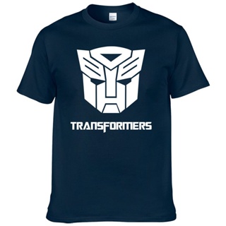 🔥 เสื้อยืดแขนสั้น ผ้าฝ้าย พิมพ์ลายหุ่นยนต์ Transformers แฟชั่นฤดูร้อน สําหรับผู้ชายเสื้อยืดอินเทรนด์ 🔥