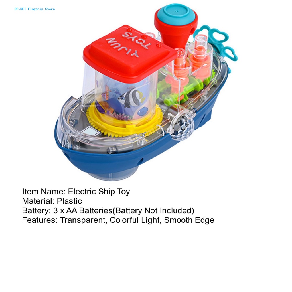 dr-bei-ของเล่นเรือไฟฟ้า-พร้อมไฟหลากสี-ใช้แบตเตอรี่-ของขวัญคริสต์มาส-สําหรับเด็กวัยหัดเดิน