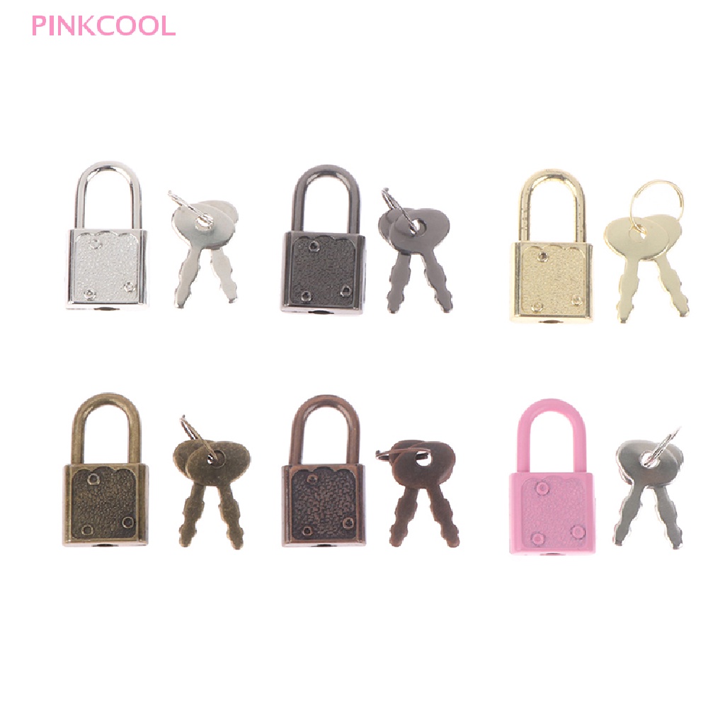 pinkcool-กุญแจล็อคกระเป๋าเดินทาง-ทรงสี่เหลี่ยมผืนผ้า-พร้อมตัวล็อก-สําหรับกล่องเครื่องประดับ-ไดอารี่-หนังสือ-1-ชุด
