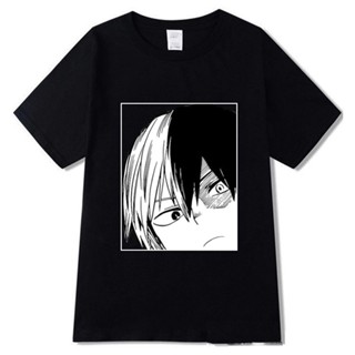 Men T Shirt Todoroki Shoto No Hero Academia My Hero Academia Anime Shirt O-Neck_04