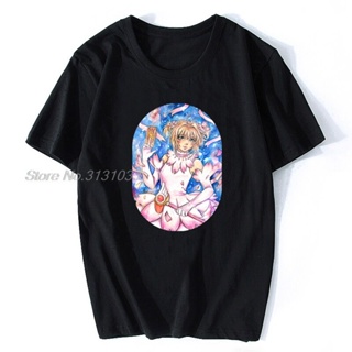 Men Card Captor Sakura T-shirts Funny Tops Card Captor Sakura Magical Girl Sakura Cotton Tshirt Anime Tees Harajuku_03