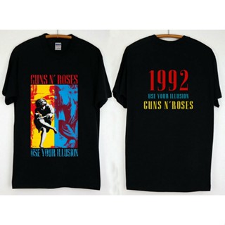 【Sell well】New1992 Guns N Roses Use your illusion life stail shirt_03