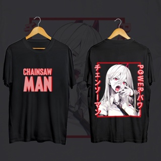 แฟชั่น👕 Chainsaw Man Makima เสื้อยืดอะนิเมะญี่ปุ่นเสื้อผ้าสาวน่ารักเสื้อยืด