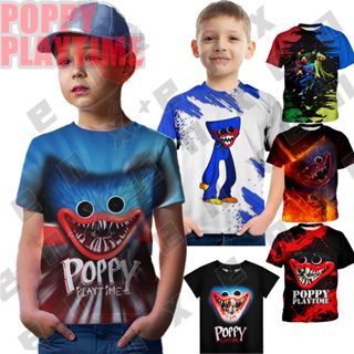 เสื้อยืด พิมพ์ลาย POPPY PLAYTIME สําหรับเด็กผู้ชาย