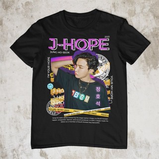  ใหม่เอี่ยมJ-Hope JUNG HOSEOK BTS เสื้อยืดลําลองแขนสั้นคอกลมพิมพ์ลาย เสื้อยืด discount