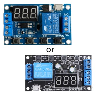 Bang โมดูลรีเลย์สวิตช์ทริกเกอร์ 6-30V ปรับได้ สําหรับวงจรตั้งเวลาหน่วงเวลา