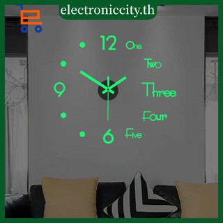 นาฬิกาแขวนผนัง อะคริลิค 3D เรืองแสง ดีไซน์ทันสมัย ตกแต่งบ้าน
