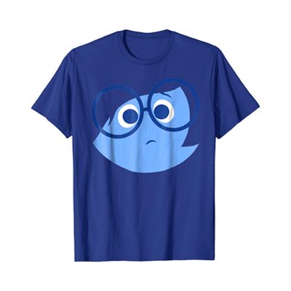 เสื้อยืดลายกราฟฟิก Disney Pixar inside out Sad Face Halloween_03