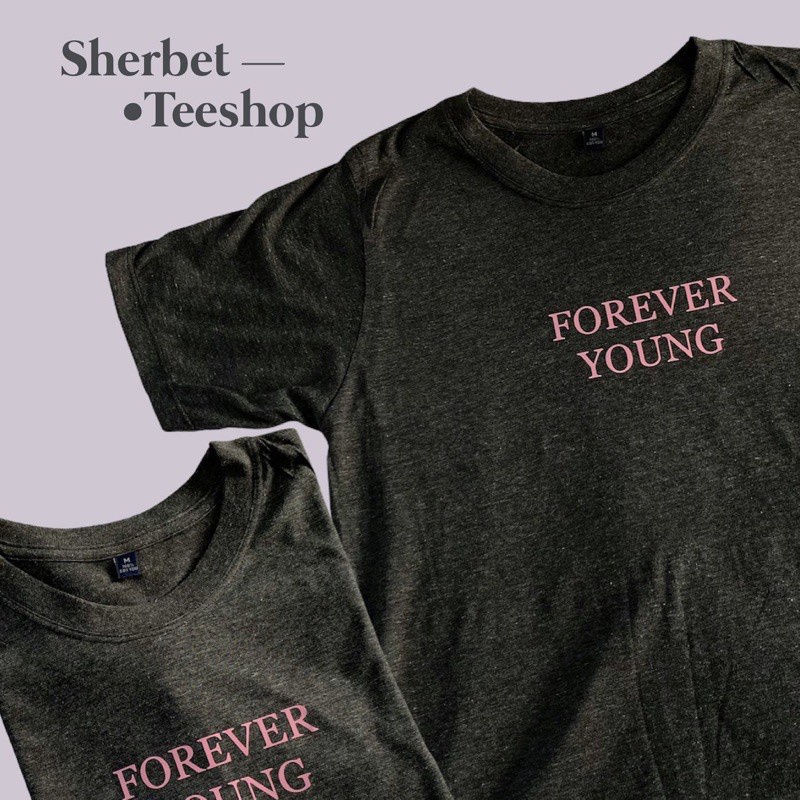 เสื้อยืดforever-young-sherbet-teeshop