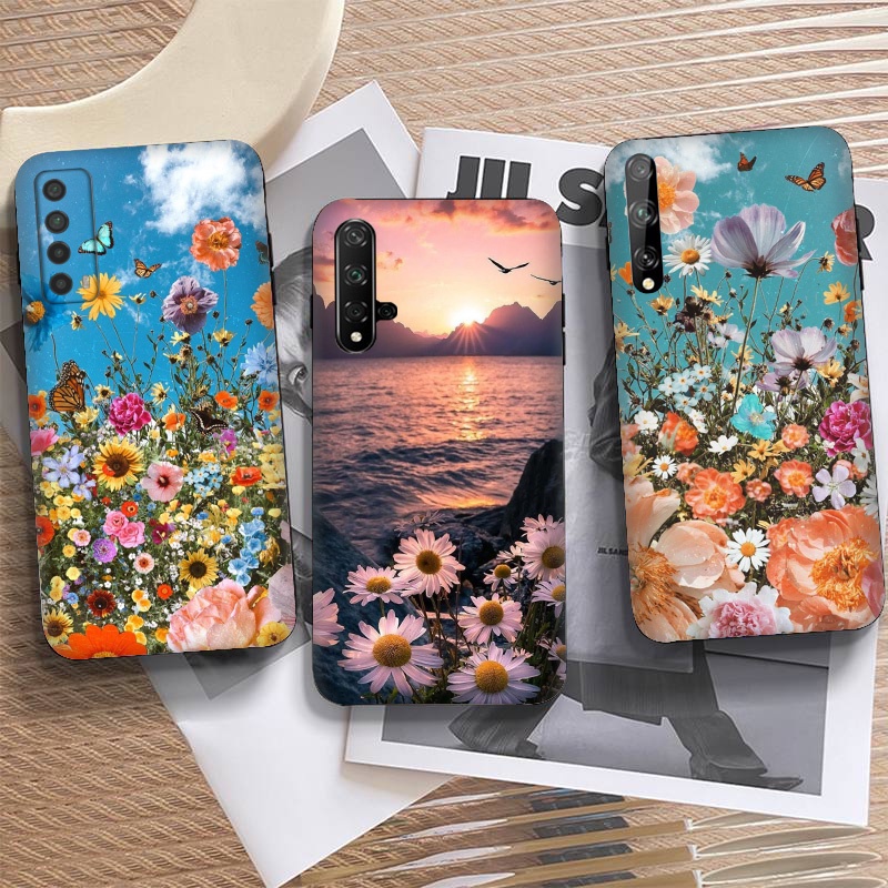 เคสโทรศัพท์มือถือ-ลายดอกไม้-สําหรับ-redmi-note-5-pro-note-6-pro-note-7-pro-note-8t-8-pro