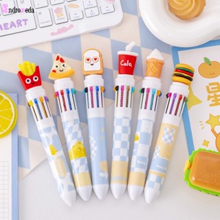 10 สี น่ารัก คาวาอี้ สร้างสรรค์ ปากกาแฮมเบอร์เกอร์ ปากกาลูกลื่น อาหารฟาสต์ฟู้ด น่ารัก ตลก ทอด ไอศกรีม ปากกา หลากสี เครื่องเขียน สํานักงาน โรงเรียน