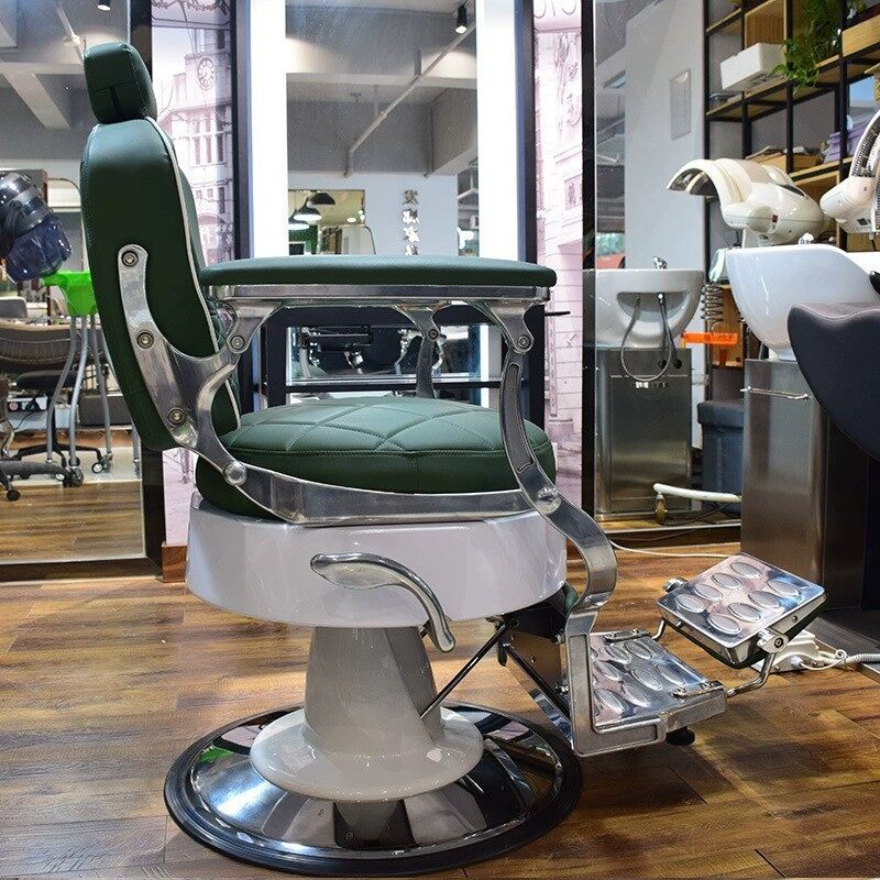 barber-chair-เก้าอี้ร้านเสริมสวย-บาร์เบอร์-ตัดผม-ซาลอน-ร้านทำผม-ฐานสแตนเลส-เบาะหนังเทียม-pu