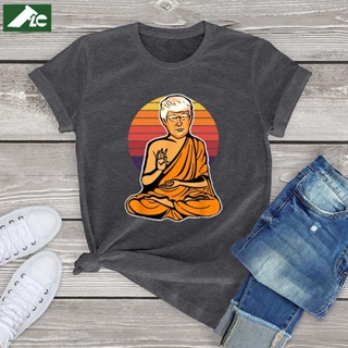 Ds Enlightened Buddha of Trump funny unisex t shirt women clothes off white Donald Trump Make You G_04