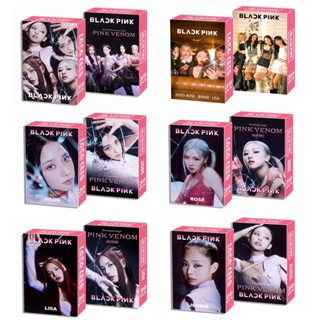 โปสการ์ดโลโม่ อัลบั้มรูปภาพ BP Pink VENOM LISA JENNIE JISOO ROSE สีดํา สีชมพู จํานวน 30 ชิ้น ต่อกล่อง พร้อมส่ง