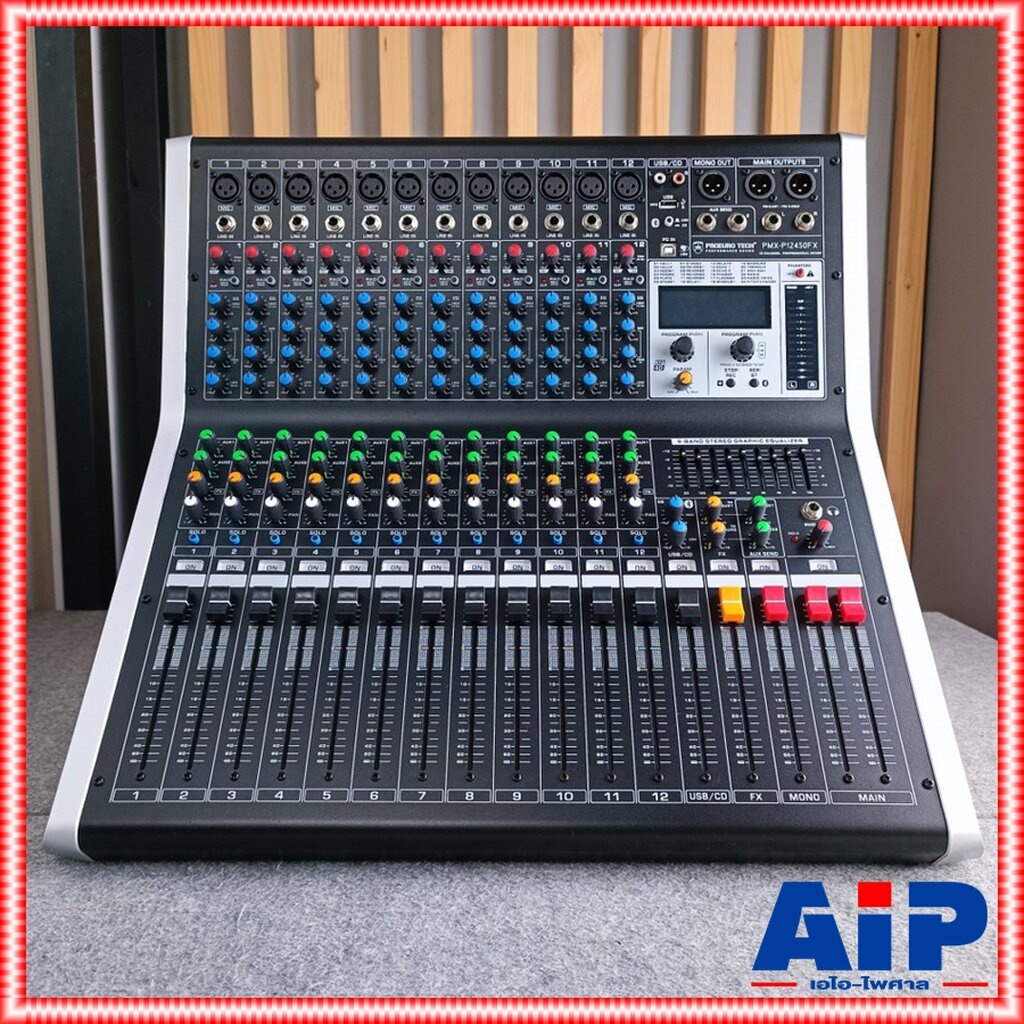 proeurotech-pmx-p12450fx-powermixer-บูลทูส-เพาเวอร์มิกเซอร์-รุ่นใหม่-โปรยูโรเทค-12-ช่อง-450-วัตต์-pmx-p12450-fx-pmxp1