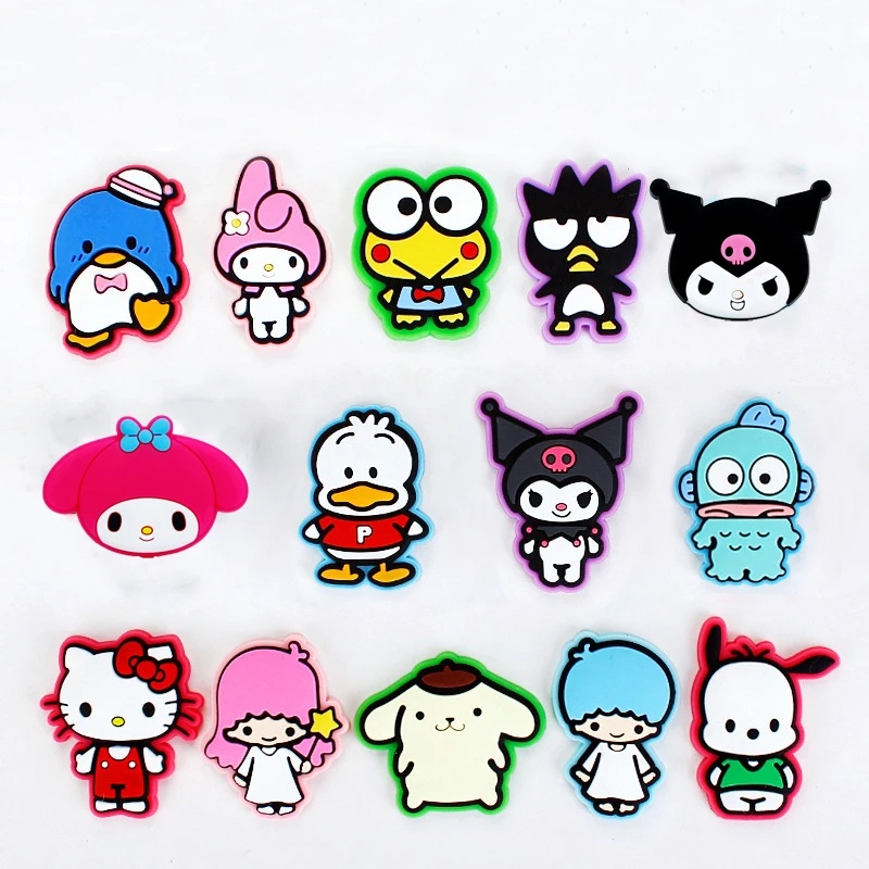 จี้รูปเป็ดสนูปปี้น่ารัก-kuromi-sanrio-jibits-crocs-pin-อะนิเมะแมว-crocs-jibbits-elephant-my-melody-jibbitz-charm-สําหรับเด็ก