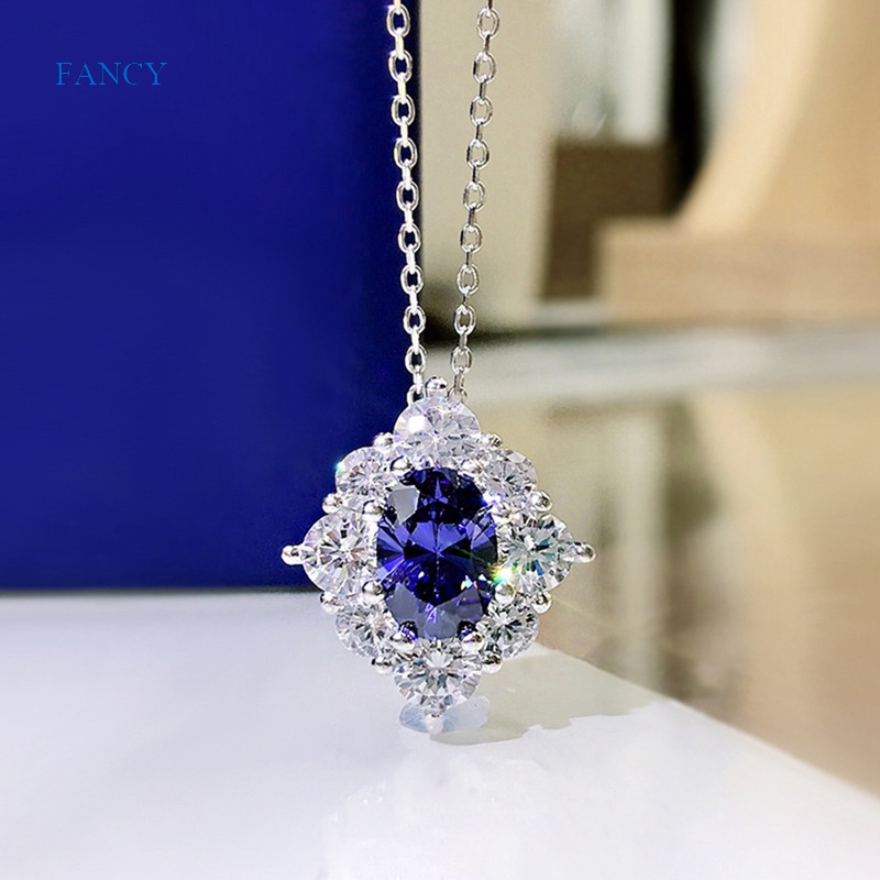 fancy-สร้อยคอ-จี้เซอร์โคเนีย-สีฟ้า-ลูกบาศก์-สีเงิน-สําหรับผู้หญิง-อารมณ์-หรูหรา-ครบรอบแต่งงาน-ปาร์ตี้-เครื่องประดับแฟชั่น