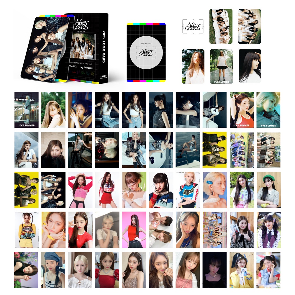 โปสการ์ดโลโม่-อัลบั้มรูป-ive-after-like-photocards-2023-seasons-greeting-lomo-cards-rei-liz-yujin-wonyoung-gaeul-leeseo-kpop-55-ชิ้น-ต่อกล่อง