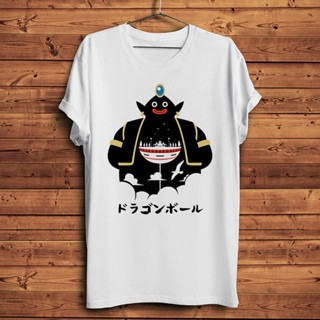 เสื้อยืดแขนสั้นลําลอง พิมพ์ลายการ์ตูนอนิเมะ Mr Popo สีขาว แฟชั่นฤดูร้อน สไตล์สตรีท สําหรับผู้ชาย และผู้หญิง