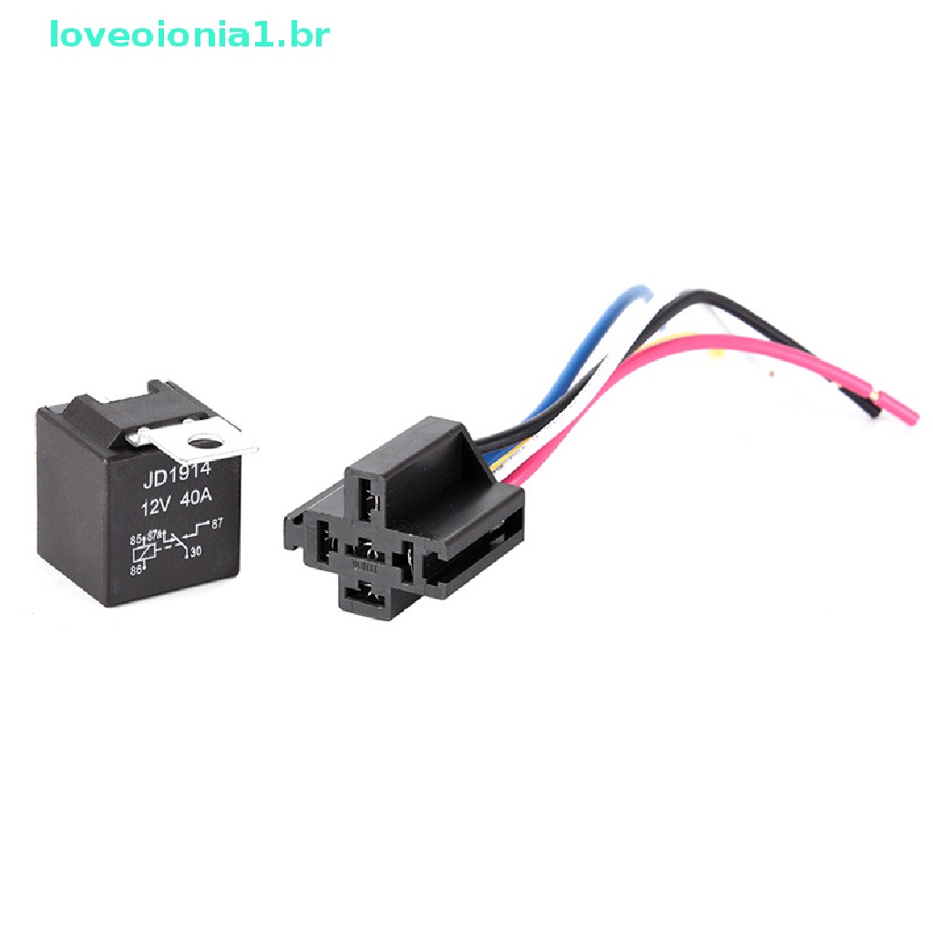 loveoionia1-รีเลย์รถยนต์-12v-5pin-40a-12v-5pin-กันน้ํา-พร้อมซ็อกเก็ตรีเลย์