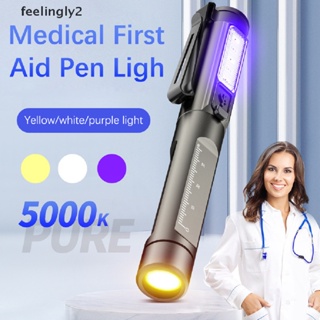 【Ready Stock】 LED Pen Light Flashlight  First Aid Doctor Nurse Emergency Torch Lamp (F）