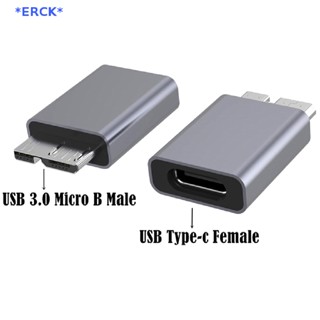 Erck&gt; อะแดปเตอร์เชื่อมต่อ USB TypeC ตัวเมีย เป็น USB3.0 MicroB ตัวผู้ อะลูมิเนียมอัลลอย