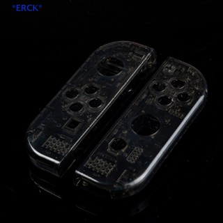 Erck&gt; เคสพลาสติกใส ป้องกันรอย แบบเปลี่ยน สําหรับจอยเกม Nintend Switch NS Joy Con