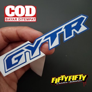 สติกเกอร์ พิมพ์ลาย Gytr แบบเคลือบเงา สําหรับติดตกแต่งหมวกกันน็อค รถจักรยานยนต์ รถยนต์