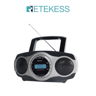 สินค้า Retekess TR631 เครื่องเล่นซีดี แบบพกพา พร้อมวิทยุ FM บลูทูธ รองรับแบ็คไลท์ อินพุต AUX อินพุต USB และจอแสดงผล LCD (เวอร์ชั่น US)