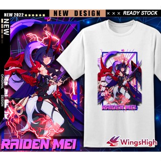 Honkai Impact 3 Creation Graphic Printing White T-shirt Part 1Valkyries Kiana Raiden Mei Bronya_01