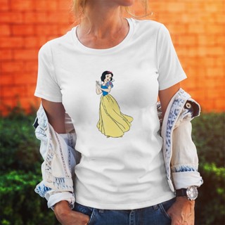 Snow White Princess Kawaii  Women T-shirts Summer New Products Trend Disney Color T Shirts Female_01