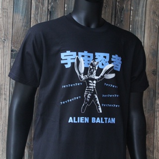 Alien Baltan เสื้อยืด Baltan Seijin Kaiju Monster Ultraman Zetton King Joe ภาพยนตร์สีดำอะนิเมะเสื้อยืด Tee XUSQ_05