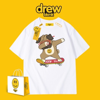 New Hot Drew mens short-sleeved T-shirt Justin Bieber House Ouyang Nana same paragraph Shiba Inu loose tide brand _01