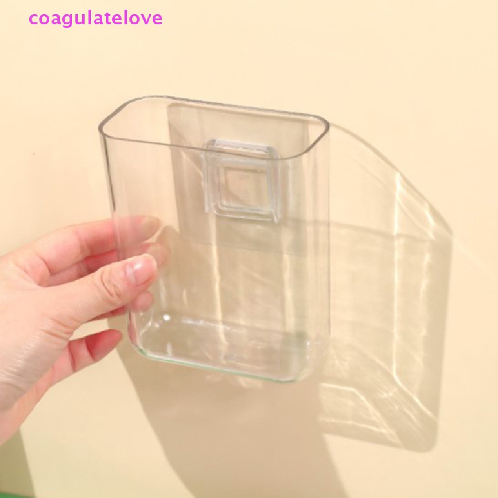 coagulatelove-กล่องเก็บของติดผนัง-แบบใส-ไม่ต้องเจาะผนัง-สําหรับข้างเตียง-ขายดี