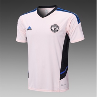 【Fans Issue Kit 】เสื้อกีฬาแขนสั้น ลายทีมชาติฟุตบอล M-United Pink Man 22 23 พร้อมส่ง