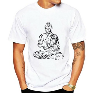 Unisex 100% Cotton Couple T-Shirt New Couple BUDDHA BUDDHIST PEACE YOGA MEDITATION BUDDHISM JAPANESE CHINESE MENS T_04