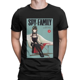 เสื้อยืดแขนสั้น ผ้าฝ้ายแท้ พิมพ์ลายอนิเมะ Kawaii Spy X Family น่ารัก สําหรับครอบครัว