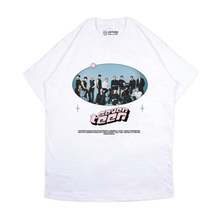 【HOT】 Kpop Seventeen White Tshirtพัดลมสนับสนุนเสื้อยืดอุปกรณ์ต่อพ่วง