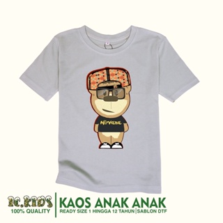 เสื้อยืดพรีเมี่ยม ลาย Ic KIDS - KIDS (TEDDY BEAR X NIRVANA) สําหรับเด็ก_02