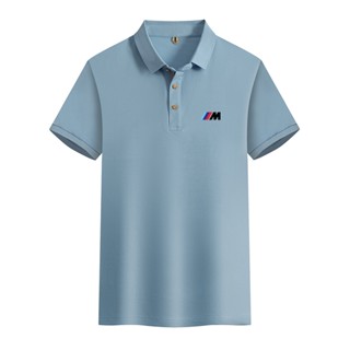 ใหม่ เสื้อโปโลลําลอง สีพื้น แฟชั่นสําหรับผู้ชาย