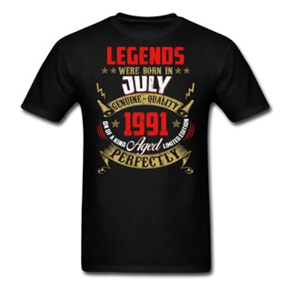 Online Shirt Store MenS New Style T-Shirt Legends Were Born July 1991 Funny Birthday Gift MenS S6 _03