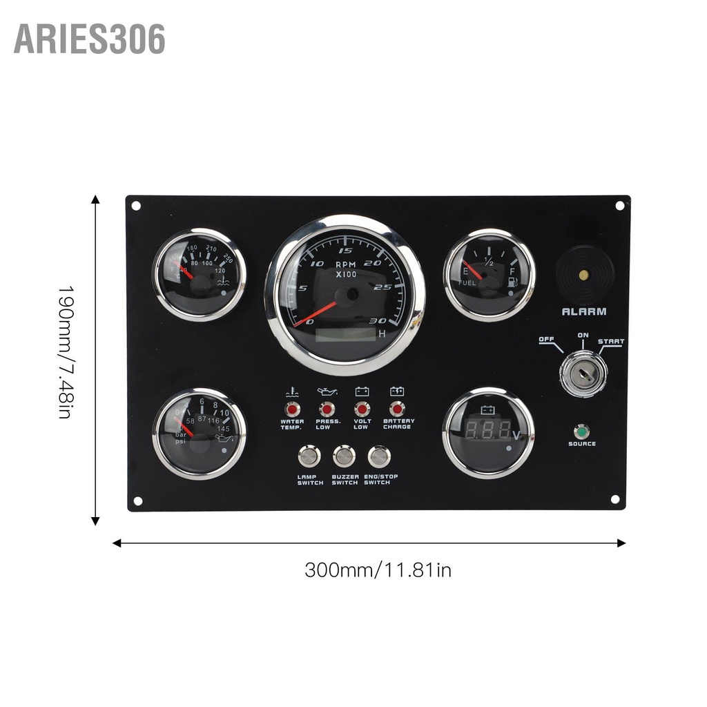 aries306-5in1-เครื่องวัดระดับน้ํามันเชื้อเพลิงดิจิทัล-คลัสเตอร์-rpm-ฟังก์ชั่นเตือนภัย-สําหรับเรือยอร์ช-rv