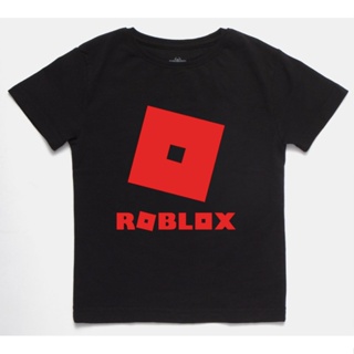 Roblox เสื้อยืดลําลอง ผ้าฝ้าย 100% แขนสั้น พิมพ์ลาย lelaki สีดํา พลัสไซซ์ XS-3XL ของขวัญวันเกิด สําหรับผู้ชาย_04